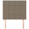 vidaXL Hoofdbord taupe 90x5x118/128 cm Stof
