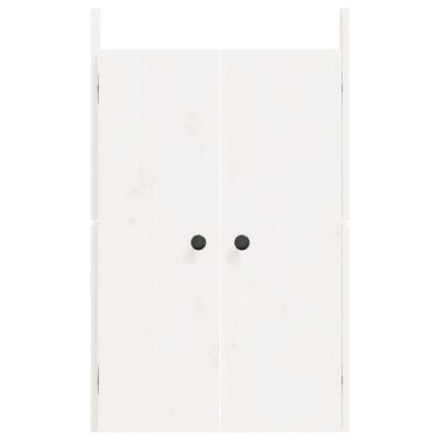 vidaXL Kastdeurtjes voor buitenkeuken 50x9x82 cm grenenhout wit