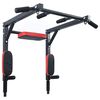 VidaXL Optrekbar dipstation Zwart en Rood 89 x 59 x 70 cm