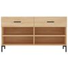 vidaXL Schoenenbank 102x35x55 cm bewerkt hout sonoma eikenkleurig