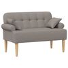vidaXL Loungebank met knopencomfort Taupe 120 x 65 x 79 cm Stof