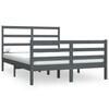 vidaXL Bedframe massief grenenhout grijs 120x190 cm