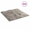 vidaXL Wandpanelen 48 pcs Beton Grijs 50 x 50 cm XPS Schuim