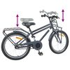 vidaXL Kinderfiets 20 Inch voor 6-11 jaar oud Donkergrijs