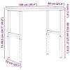 vidaXL Werkbank rechthoekig 100x60x(73-99,5) cm massief beukenhout