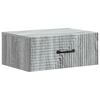 vidaXL Wandbeugel Bedkast Grijs sonoma 49 x 34,5 x 20 cm Bewerkt hout
