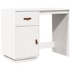vidaXL Bureau 95x50x75 cm massief grenenhout wit