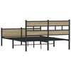 vidaXL Bedframe zonder matras hout sonoma eikenkleurig 150x200 cm