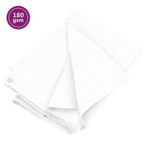 vidaXL Dekzeil 180 g/m&sup2; 2x3 m HDPE wit