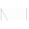 vidaXL Afrasteringspaal Zilver 50 x 1 m (50 mm gaas) Staal