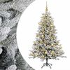vidaXL Kunstkerstboom met kerstbal 120 cm 150 LED's Warmwit