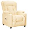 vidaXL Fauteuil elektrisch verstelbaar kunstleer cr&egrave;mekleurig