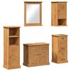 vidaXL Badkamermeubelset VIGO 5 st Honingbruin 37 x 34 x 110 cm