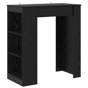 vidaXL Bartafel 95 x 47 x 103,5 cm Bewerkt hout Zwart eiken