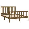 vidaXL Bedframe met hoofdbord grenenhout honingbruin 120x200 cm