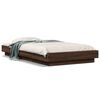 vidaXL Bedframe bewerkt hout bruin eikenkleur 75x190 cm