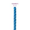 vidaXL Werktouw 8 mm 25 m polypropeen blauw