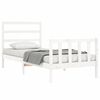 vidaXL Bedframe zonder matras massief grenenhout wit 90x190 cm