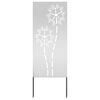 vidaXL Tuin Privacy Screen Zilver 50 x 140 cm Gegalvaniseerd staal
