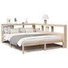 vidaXL Bed met boekenkast zonder matras massief grenenhout 160x200 cm