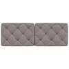 vidaXL Hoofdbordkussen 140 cm stof taupe