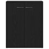 vidaXL Dressoir Zwart Eiken 60x30x75 cm Engineered Wood