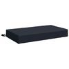 vidaXL Rugkussen SOEST 100% Polyester Donkerblauw 70 x 40 x 10 cm