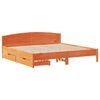 vidaXL Bedframe zonder matras massief grenenhout wasbruin 180x200 cm
