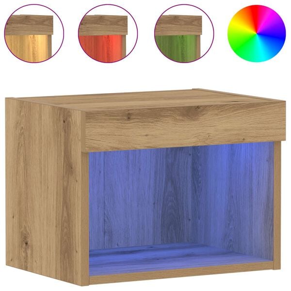 vidaXL Tv-meubelset Artisan Eiken 40 x 30 x 30 cm Bewerkt hout