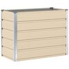 vidaXL Plantenbak Ivoor 100 x 50 x 75 cm Gegalvaniseerd staal