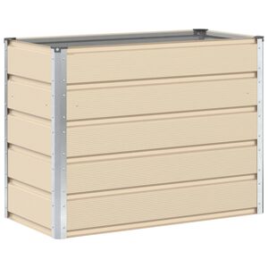 vidaXL Plantenbak Ivoor 100 x 50 x 75 cm Gegalvaniseerd staal