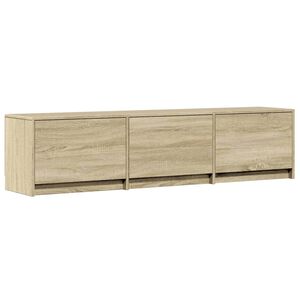 vidaXL TV-kast met LED met lade Sonoma 165 x 34 x 40 cm Bewerkt hout