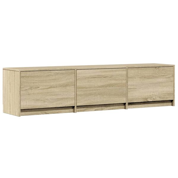 vidaXL TV-kast met LED met lade Sonoma 165 x 34 x 40 cm Bewerkt hout
