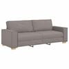 vidaXL Bank 3 pcs Taupe Linnen-mix stof