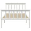 vidaXL Bedframe massief grenenhout wit 90x200 cm
