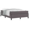 vidaXL Bedframe met matras Grijs 160 x 200 cm Stof