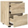 vidaXL Nachtkastjes 2 pcs Sonoma Eiken 30,5 x 30 x 43 cm Bewerkt hout