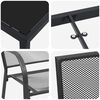 vidaXL Tuin eettafelset 5 pcs Antraciet Gepoedercoat staal