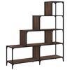 vidaXL Boekenkast 4-laags 139x33,5x149 cm bewerkt hout bruin eiken