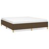vidaXL Boxspring bed stof donkerbruin 160x200 cm