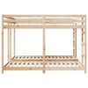 vidaXL Drie-hoog Bunk Bed Frame Naturel 80 / 200 x 200 cm