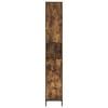 vidaXL Badkamer Kast met lade Gerookt eiken 31,5 x 33 x 190 cm