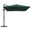 vidaXL Cantilever Roma parasol Groen en Zwart 352 x 251 x 265 cm