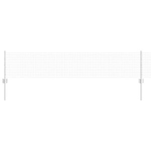 vidaXL Gelast draadhek met palen 25 x 0,4 m Gegalvaniseerd staal Mesh
