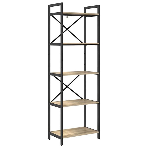 vidaXL Boekenkast Sonoma Eiken 56 x 34 x 171 cm Bewerkt hout
