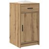 vidaXL Dressoir met lade Artisan Eiken 40 x 40,5 x 75 cm Bewerkt hout