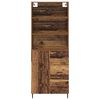 vidaXL Highboard met lade 2 pcs Oud Hout Geengineerd Hout en Glas