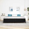 vidaXL Boxspringbed met matras Zwart 200 x 200 cm Stof