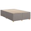 vidaXL Boxspring met matras stof taupe 120x190 cm