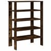 vidaXL Schoenenrek 61x32x87,5 cm bewerkt hout gerookt eikenkleurig